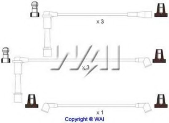 WAIglobal ISL548 Ignition Cable Kit